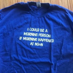 Morning Person Funny Mens XL